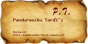 Pandureszku Taráz névjegykártya
